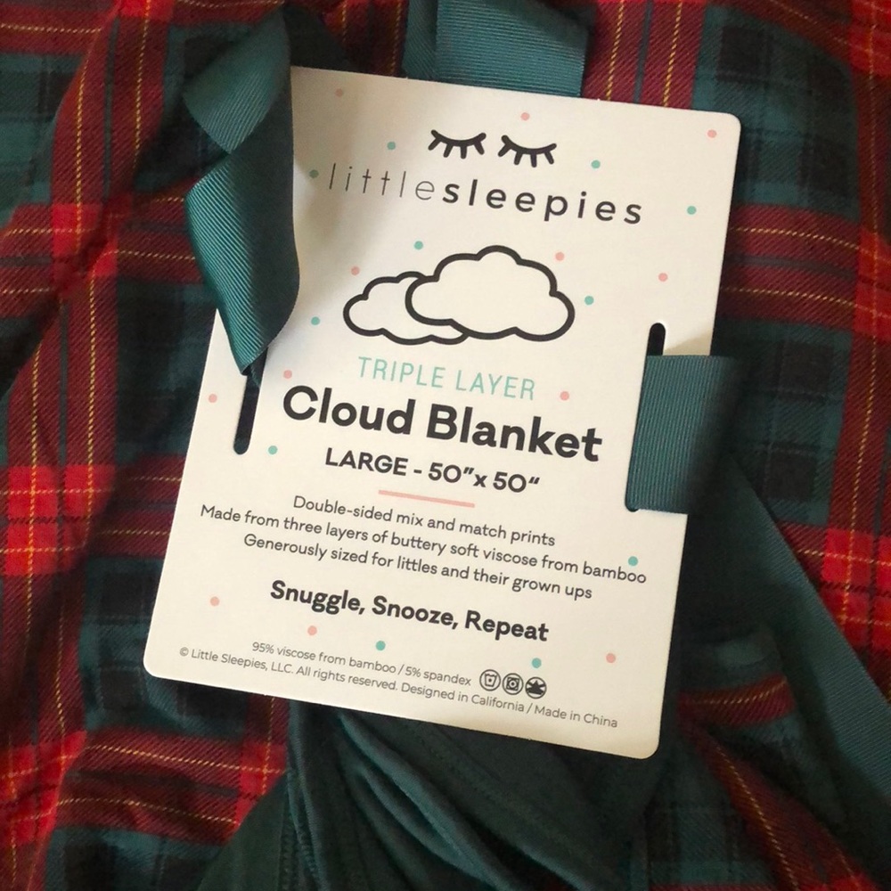Little Sleepies Triple Layer Cloud 50” x 50” Blanket NWOT